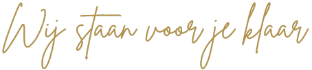 Wij staan voor je klaar. tekst
